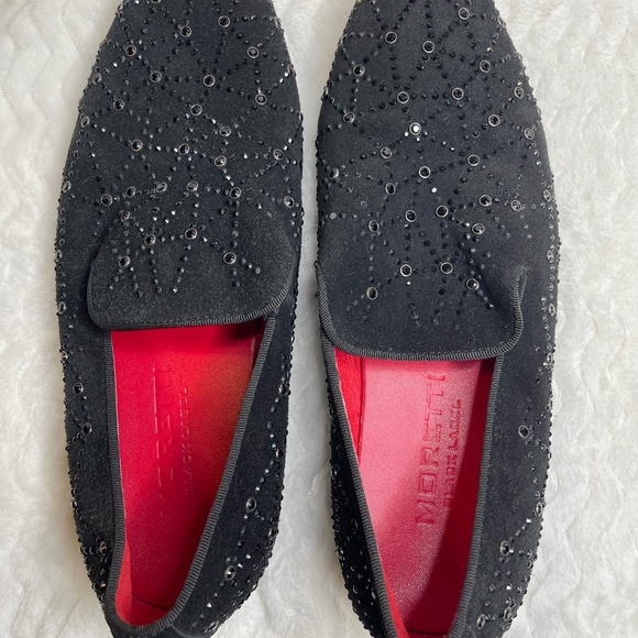 Moretti Black Label Men's Dress Shoes Red Bottom Size 8 Stud - Picture 3 of 16